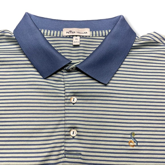 PETER MILLAR CROWN EASE SUMMIT PARK STRIPE POLO - Picture 2 of 6